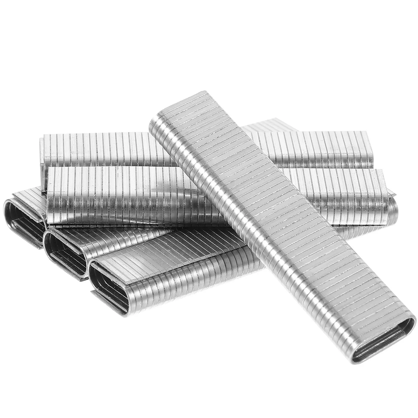 1000Pcs U-Shape Pneumatic Staples Narrow Crown Heavy Duty Metal Staples for Woodworking Upholstery Flooring Roofing Felt