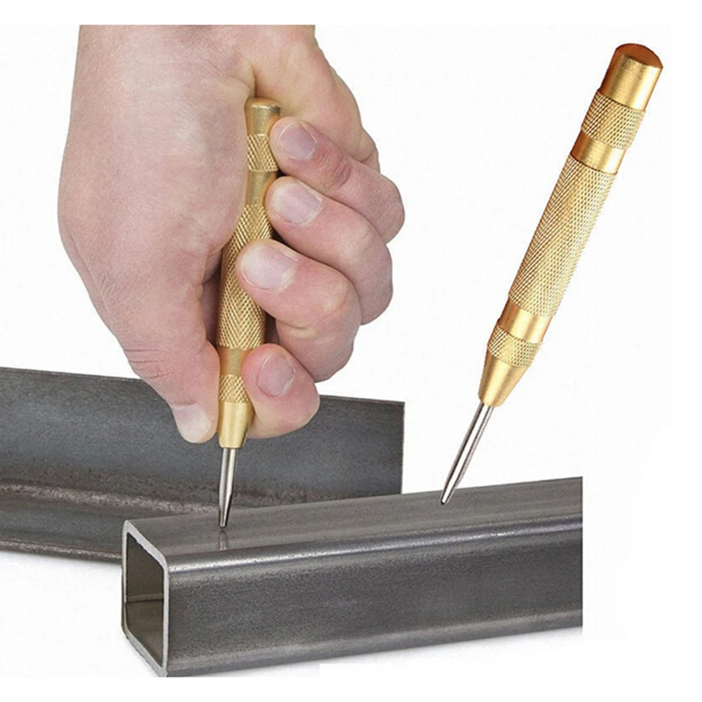 1 pz 12.7cm 5 pollici automatico perno centrale punzone caricato a molla marcatura fori di avviamento strumenti