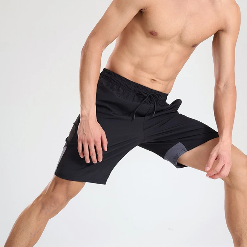 Running Sports Shorts Men's Quick-drying Ice Silk Marathon Summer Thin Section Fitness Leisure Track and Field Training Pants