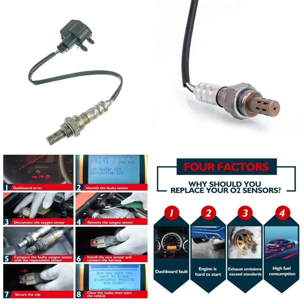 

Датчик кислорода для мотоциклов Jeep 4727436AB, датчик O2 для контроля выбросов из двигателя мотоцикла, совместимый с