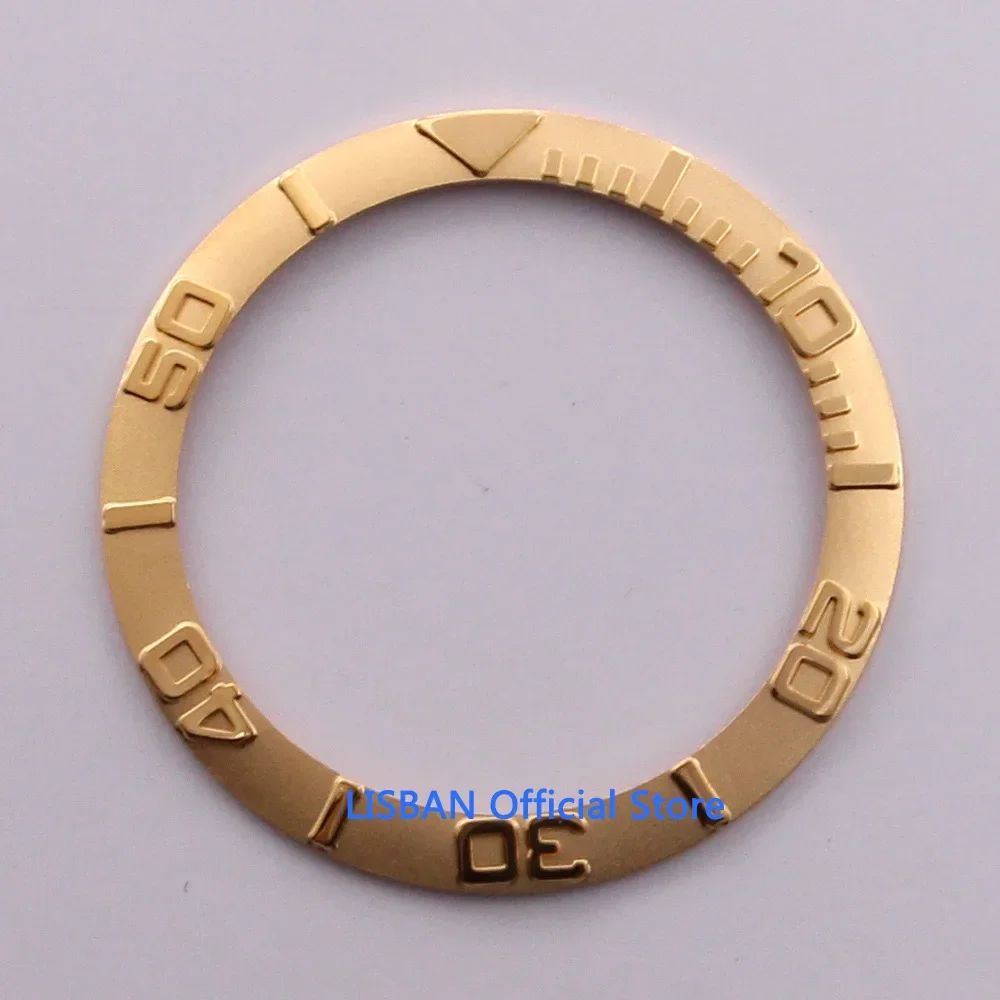 38mm Stainless steel silver gold Watch bezel insert for 40mm automatic watches