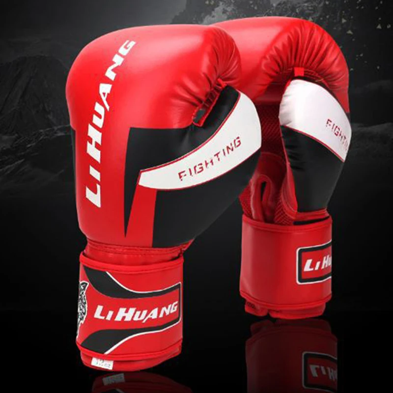 Fitness Boxing Gloves Adult Sparring Training Muay Thai Combat Fighting Boxing Gloves Breathable Taekwondo Boxing Gloves