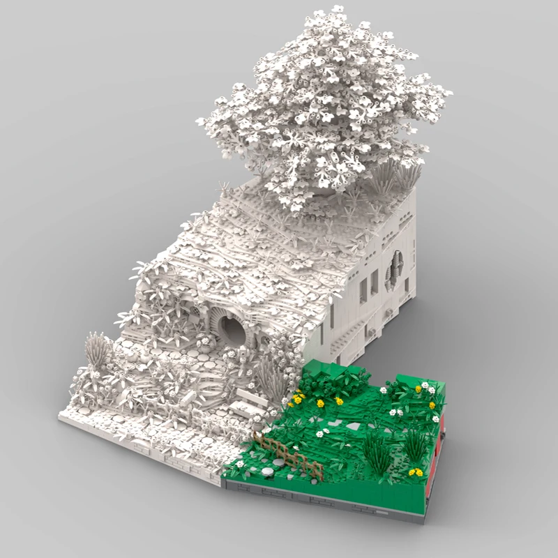 

1038 шт., конец сумки MOC Wiesenab Xo Modul 5, строительные блоки «Лорд», идеальный подарок для праздничного здания, рождественский подарок