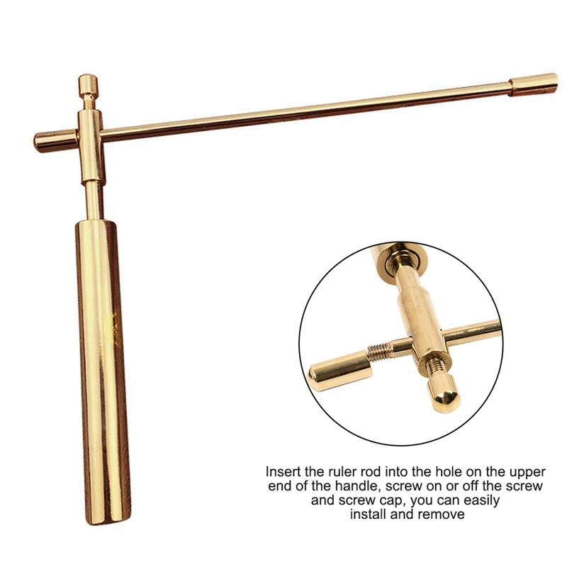 Varilla de espiga de búsqueda de dragón de cobre, Detector ajustable de energía al aire libre, herramienta desmontable de mano
