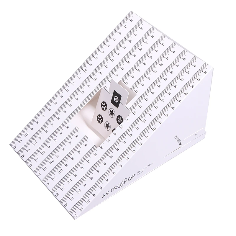 2 pezzi di scheda pieghevole strumento di messa a fuoco dell'obiettivo calibrazione allineamento AF micro regolazione righello grafico scheda di messa a fuoco