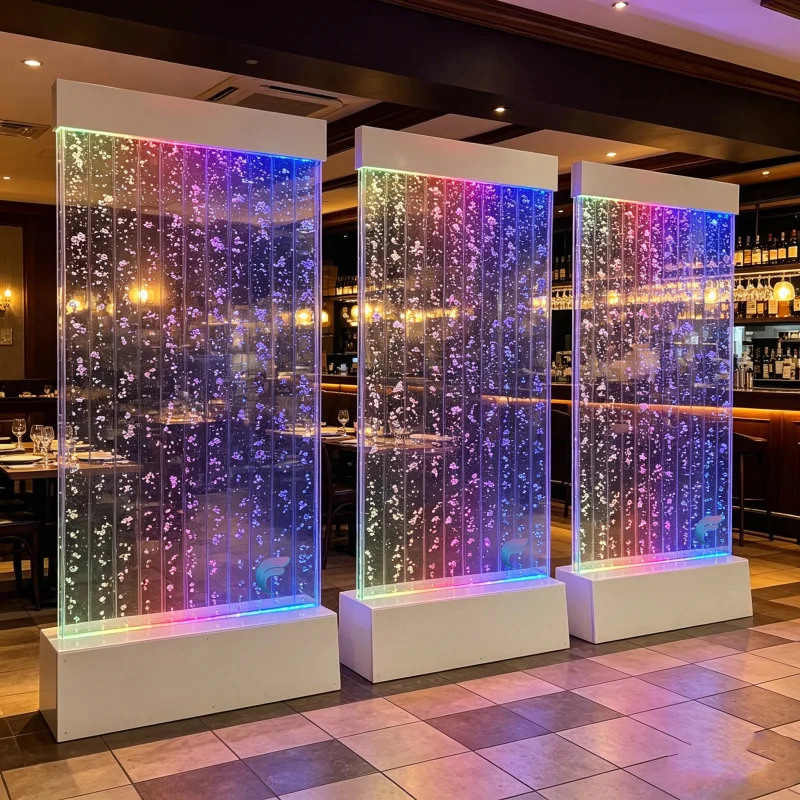 custom.Customized LED Bubble Wall  Fountain Screen Panel Home Entrance Lobby Restaurant Banquet Hall Office Stud
