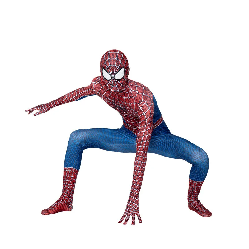 大人のためのマーベルのスパイダーマンコスチューム,自宅からのスーパーヒーローのコスプレ,3dプリント,ジャンプスーツh