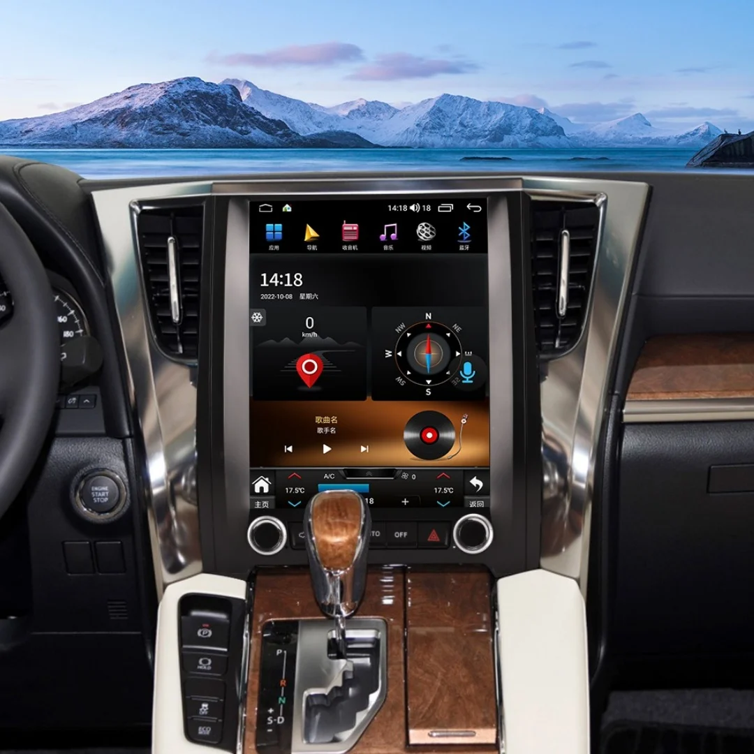 

Auto Android 13 Stereo Carplay Multimedia Player For Toyota Alphard 30 2013-2020 Car Radio Navigation 12.1" Screen Head Unit DSP