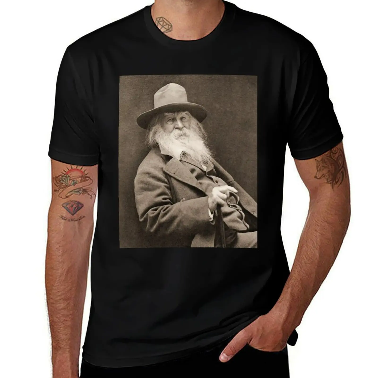 Walt Whitman T-Shirt Plus Size Short Sleeve T-Shirt
