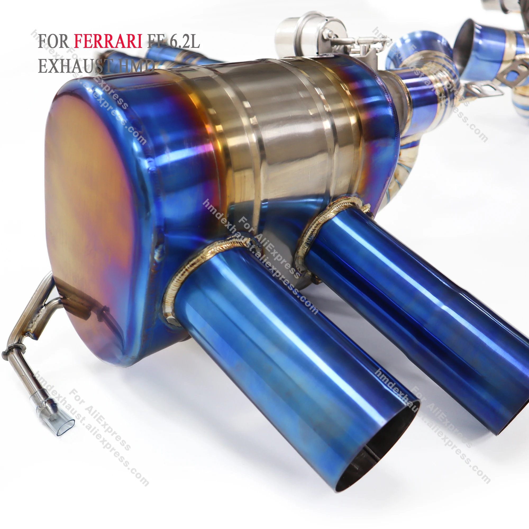 

HMD Hot sale Titanium Catback full sets For Ferrari FF 6.2L With Valve Exhaust System Performance Quality certification