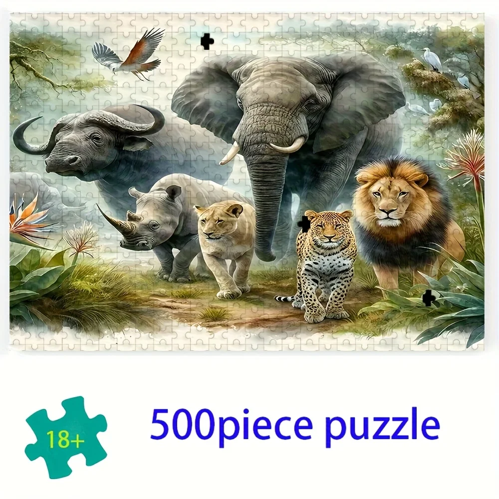 Puzzle adulte 500/1000 pièces |   Jeu familial amusant de haute qualité, anti-stress, idéal pour les anniversaires, Noël, Halloween et cadeau