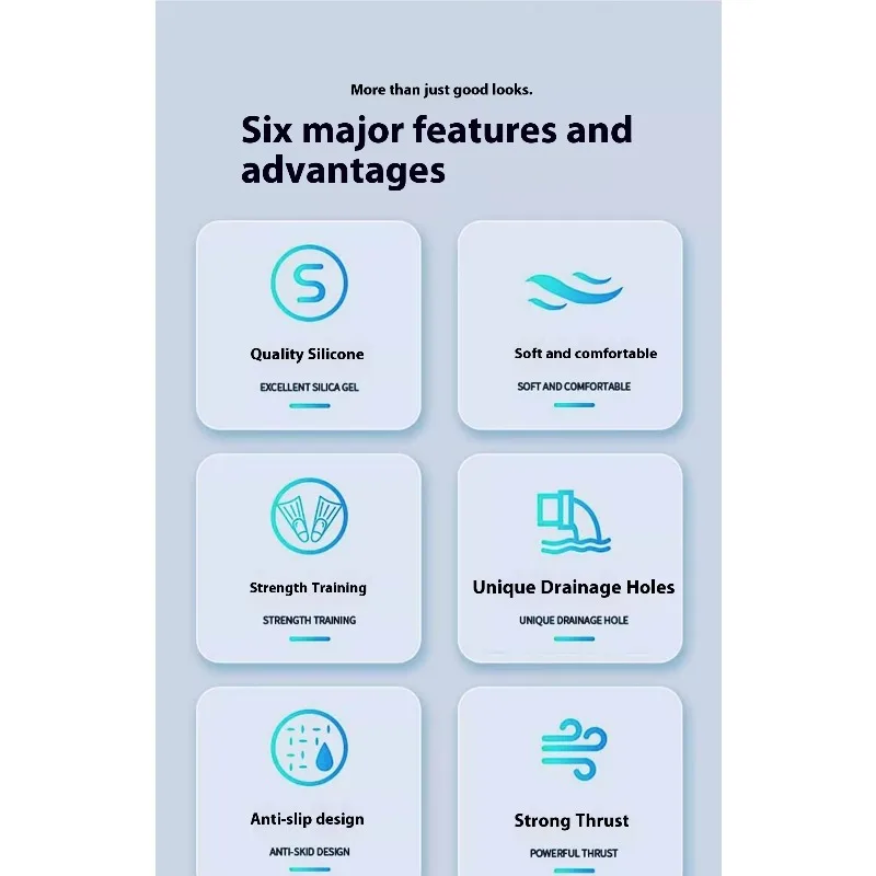 Duck Feet Short Swimming Fins Professional Diving Training Equipment Freestyle Butterfly Swim Youth Adults Hot Products Product