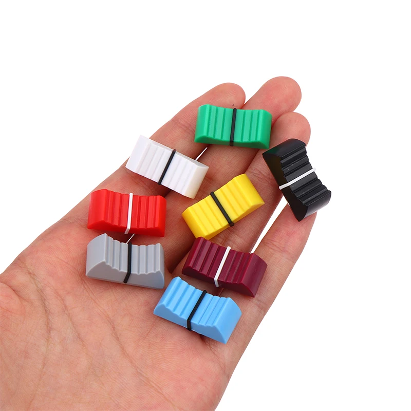 Multipack Ribbed Mixer Desk Switch Knob Caps in Touch Sensitive Plastic