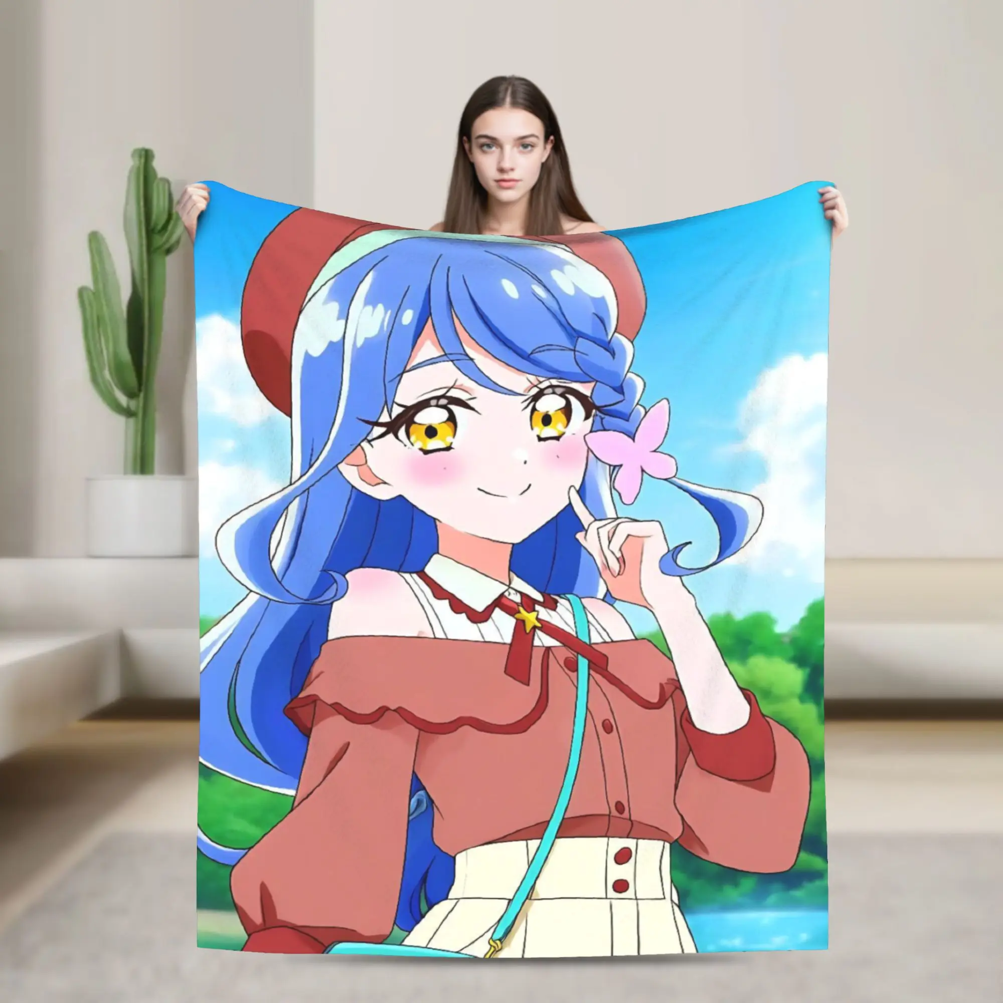 Soaring Sky Pretty Cure Blanket Ultra Soft  Throw Blankets for Bed 50x60 Inch Multiple Sizes Plush Thin Quilt