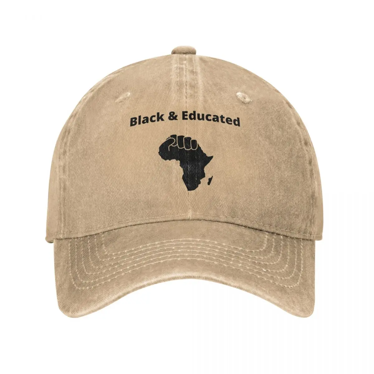 Black And Educated Baseball Cap Men Hats Women Visor Protection Snapback College student shirt Caps