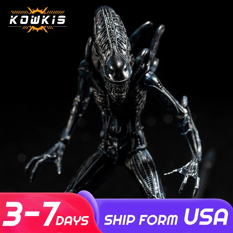 HIYA Exquisite Mini Series ALIENS Crouching Alien Kokor Action Figure, Movie PREDATOR, Collection Model Gift, 1:18, En stock