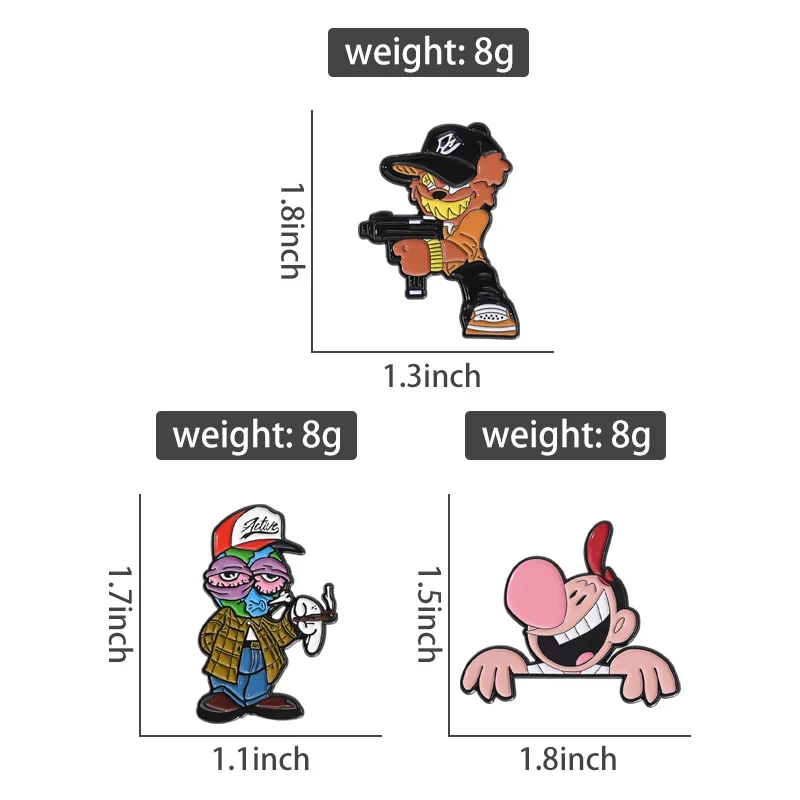 Multiple Colors Mexican Hat Enamel Pins Creative Cartoon Sloth Brooches Backpack Lapel Badge Golf Baseball Cap Decorative Pin