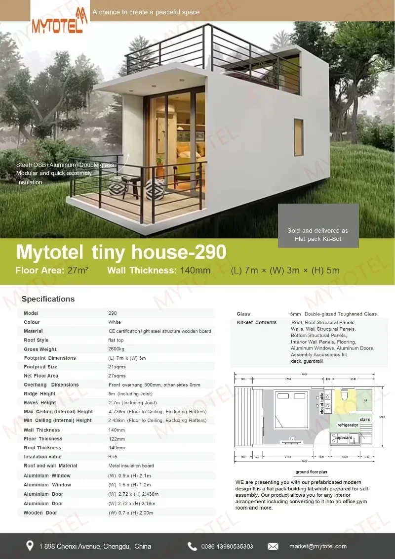 Fast Install Modular Houses Tiny Home Container Houses Villa Two Storey Prefab House Steel Structure Prefabricated Luxury Modern