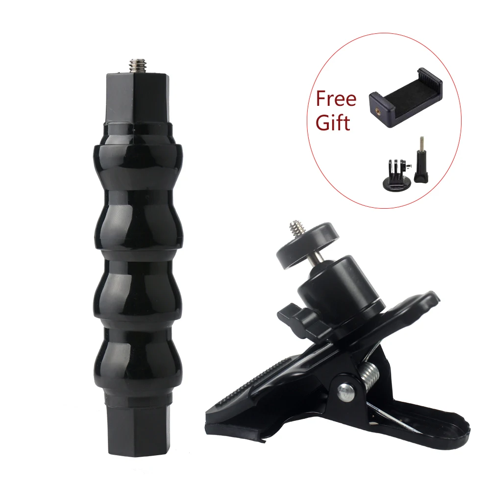 多機能柔軟なクランプアームブラケット一脚ホルダー移動プロヒーロー3アクションカメラiphoneのhuawei社