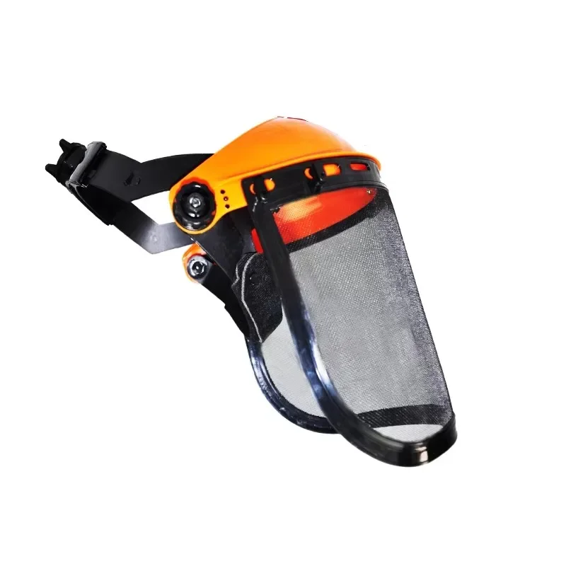 Imagem -04 - Máscara Facial Completa de Malha de Metal Viseira Protetora Capacete de Segurança Chapéu para Motosserra Cortador de Escova Floresta Cortador de Grama Proteção Máscara de Trabalho