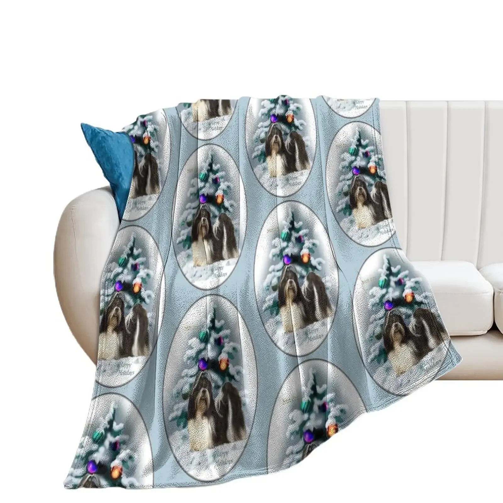 

Shih Tzu Christmas Gifts Throw Blanket christmas gifts Multi-Purpose blankets ands Soft Plaid Blankets