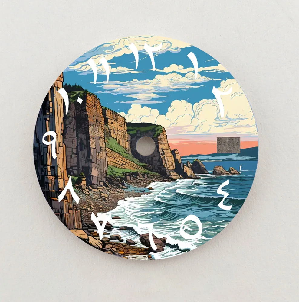 Циферблат NH35, морской циферблат, 28,5 мм, циферблат с арабскими цифрами, циферблат NH36, подходит для часов NH35/36, запасные части для часов с индивидуальным рисунком, логотип