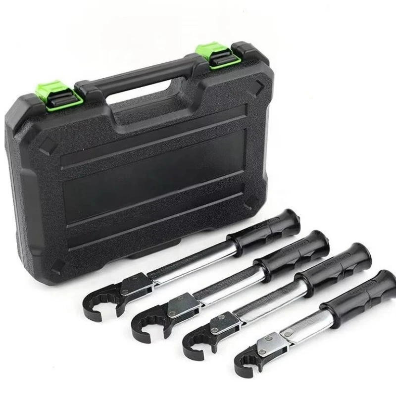 

Combination Ratchet Torque Wrench Set Open-End Wrench Copper Cap Bell Mouth Tool for Air Conditioning Repair
