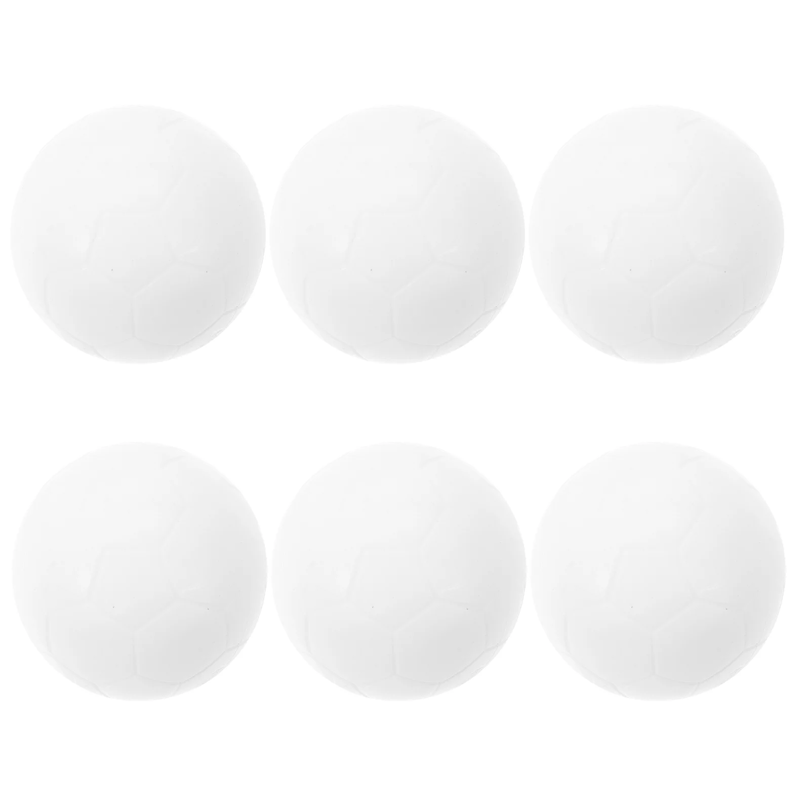 6 Pcs Table Soccer Desk Game Balls Football Replaceable Accessories Replacement Board Foosball Parts