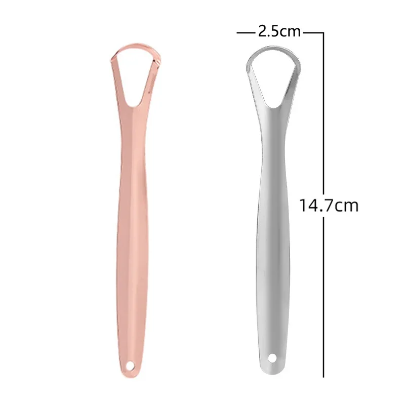 Cleaning Coated Tongue Scraper Stainless Steel Cleaner Brush Care Tools Oral Tongue Open Type Tongue Toothbrush Oral Hygiene