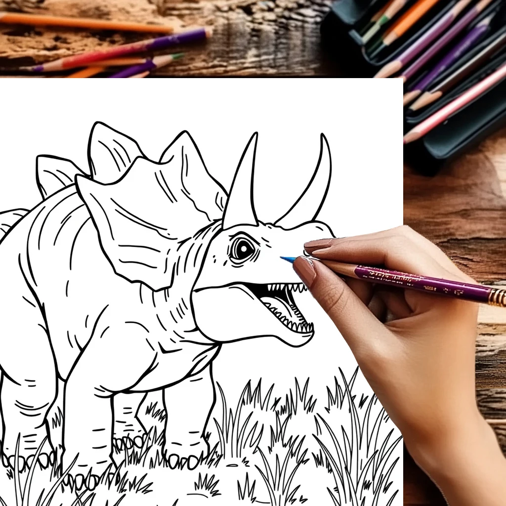 28-pagina's dinosauruskleurboek voor volwassenen |   Tekenbenodigdheden Kleurboek voor Kerstmis, Thanksgiving