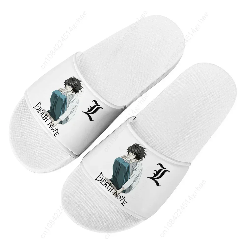 Death Note Fashion Slippers Home Customized Water Shoes Men Women Teenagers Bathroom Beach Pool Sandals That Can Be Worn Outside