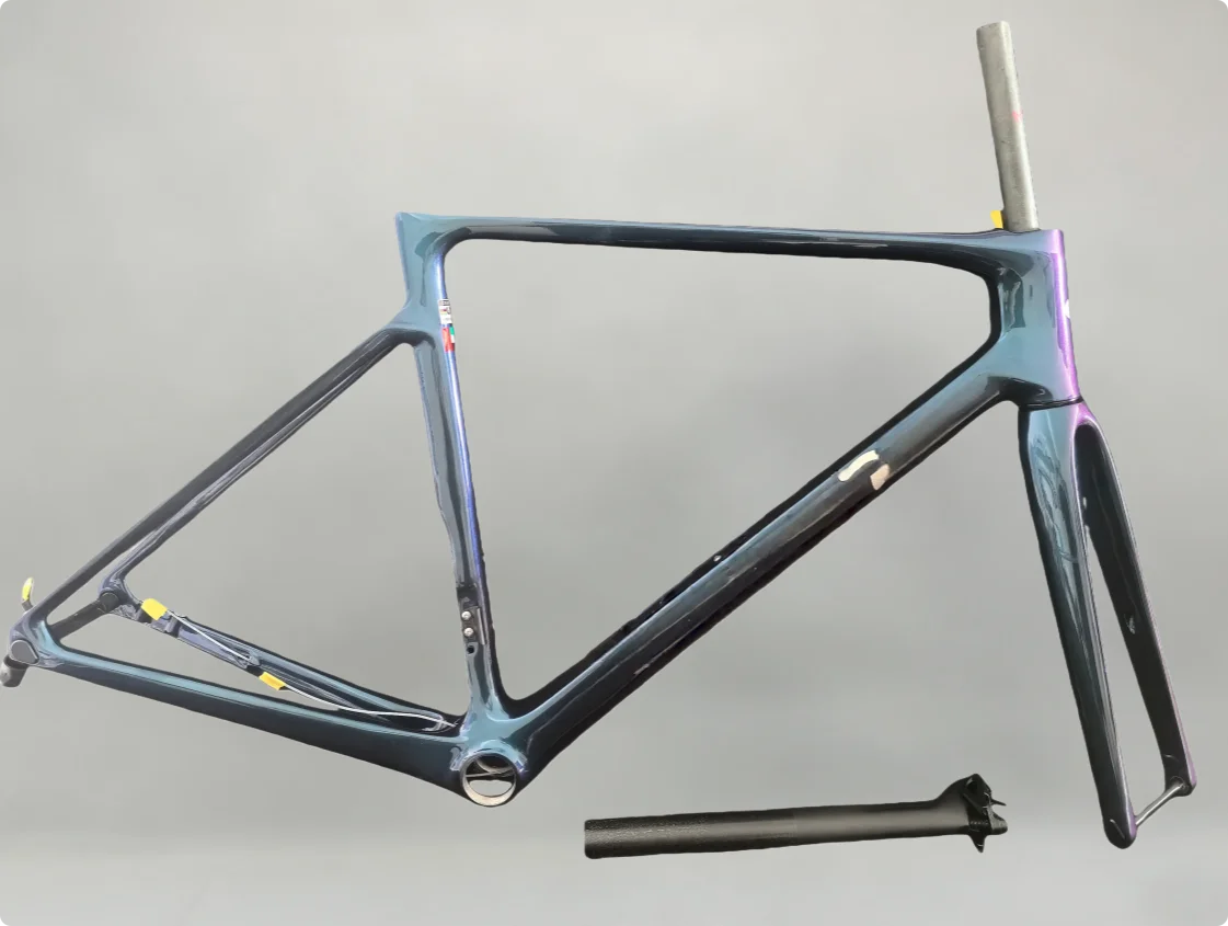 

V4RS Carbon Bike Frame T1100 Carbon Road Bicycle Frameset Disc Brake With Handlebar New Painting 20 COLORS