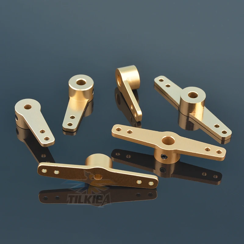 Rc سيارة/قارب المعادن توجيه الذراع سيرفو الذراع القرن واحد/المزدوج الذراع 3.1 مللي متر 4.1 مللي متر 5.1 مللي متر Rc سيارة/قارب Futaba HSP HPI Wltoys Himoto Axia #6