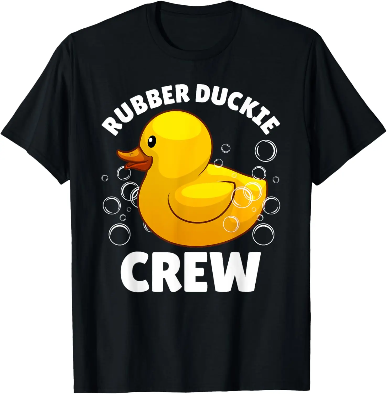 أفضل فن البطة المطاطية للرجال والنساء والأطفال تي شيرت طاقم Duckie المطاطي