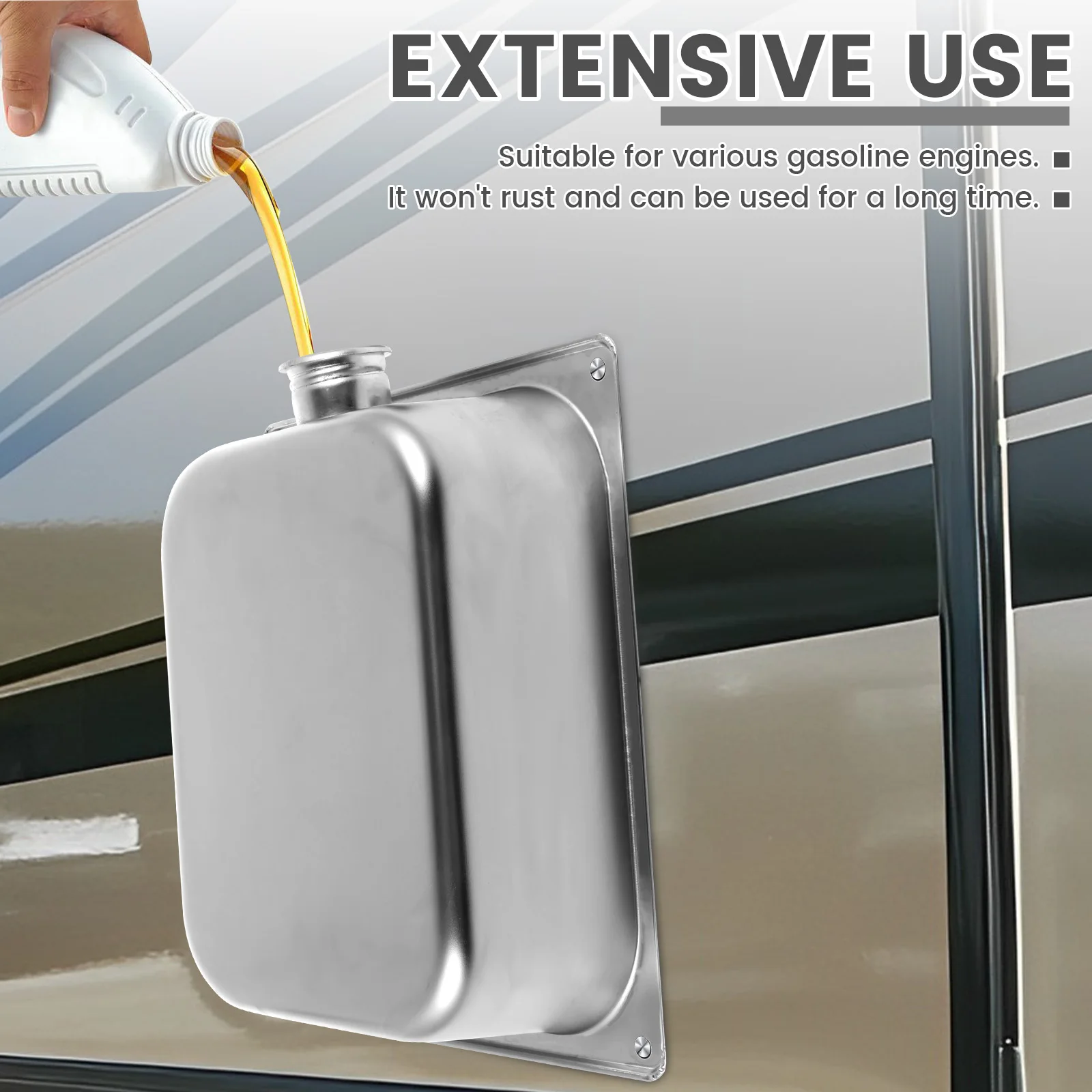 Large Capacity 7L Stainless Steel Diesel Petrol Fuel Tank Parking Heater Thickened Universal Carrying Fuel Tank Car Accessories