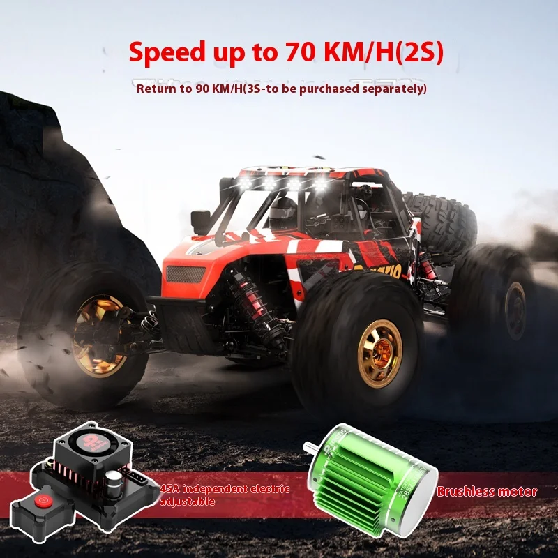 Relalo Am-D12rc 1:12 90km/H Remote Control Car Desert Card Remote Control Car Four-Wheel Drive Off-Road Remote Control Car Toy