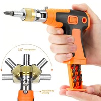 Magnetic Screwdriver Set All-in-1 Ratchet Screwdriver With 14 Sizes Magnetic Bits Electronics Repair Tool Kit Pop Out Bit