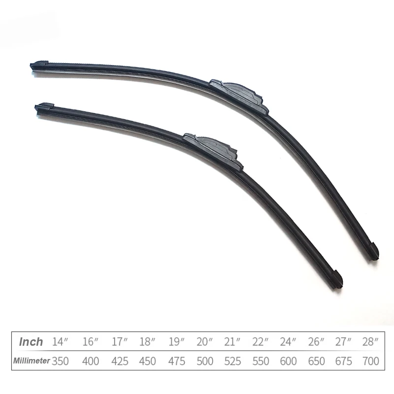 2pcs Front Windshield Wiper Blades Car Styling U Frameless Bracketless Rubber For Geely Perface Tugella Xingyue L 2019-Present