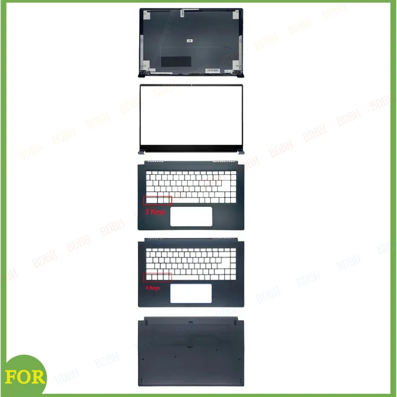 Laptop LCD Back Cover/ For MSI Prestige 15 P15 MS-16S3 MS-16S6 PS63 Front Bezel/Palmrest/Bottom Case/Hinges