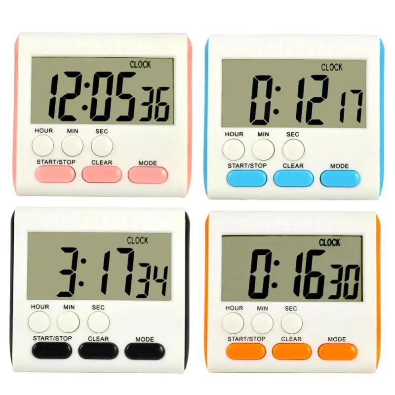 Digital Display Cooking Alarm Clock Kitchen Timer Sleep Stopwatch Clock House