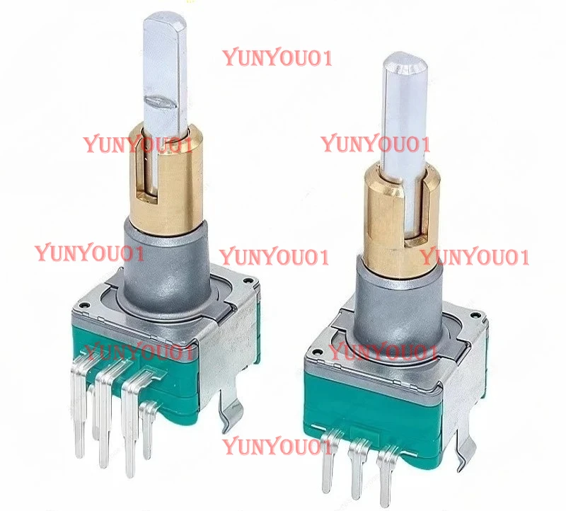 Original EC11EBB24C03 dual-axis rotary encoder with push switch 30 positioning 15 pulses