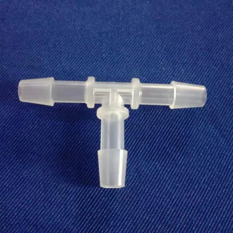 

100PCS SETS Factory Wholesale Food Grade Transparent PolypropylenePPT9mmGas Oil Aquarium Plastic HoseTType Tee Joint