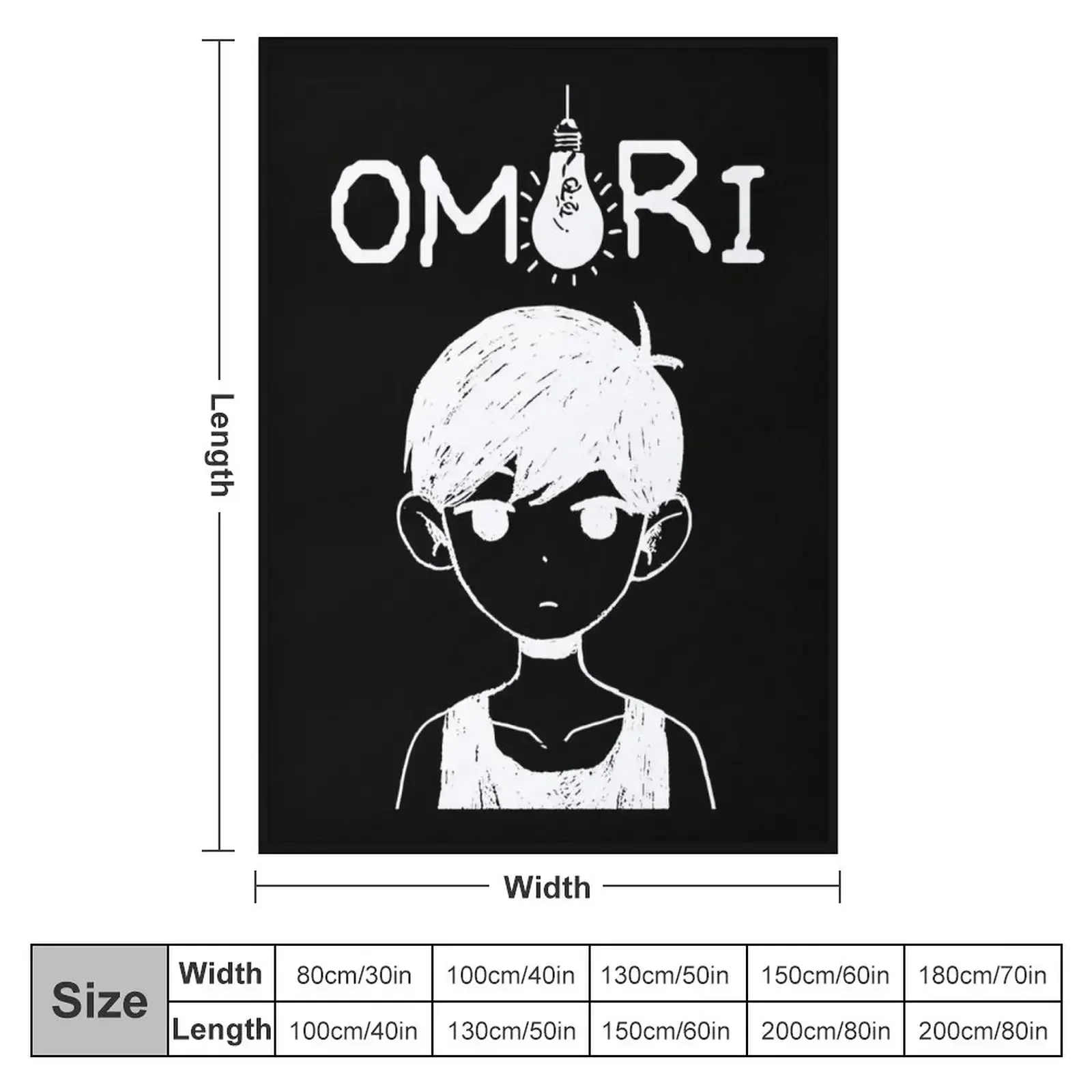 Omori Merch Omori Throw Blanket anime blankets and throws Blankets