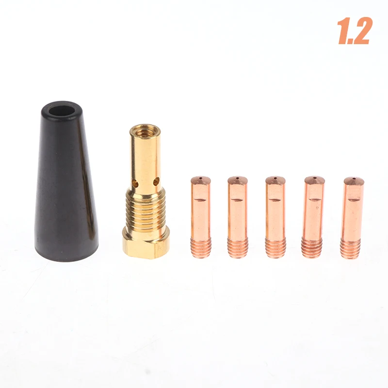 7Pcs/set 0.8/0.9/1/1.2mm FC90 MIG Welder Welding Torch Welding Accessories Gasless Nozzle Tips For Century FC90 Flux-Cored Wire