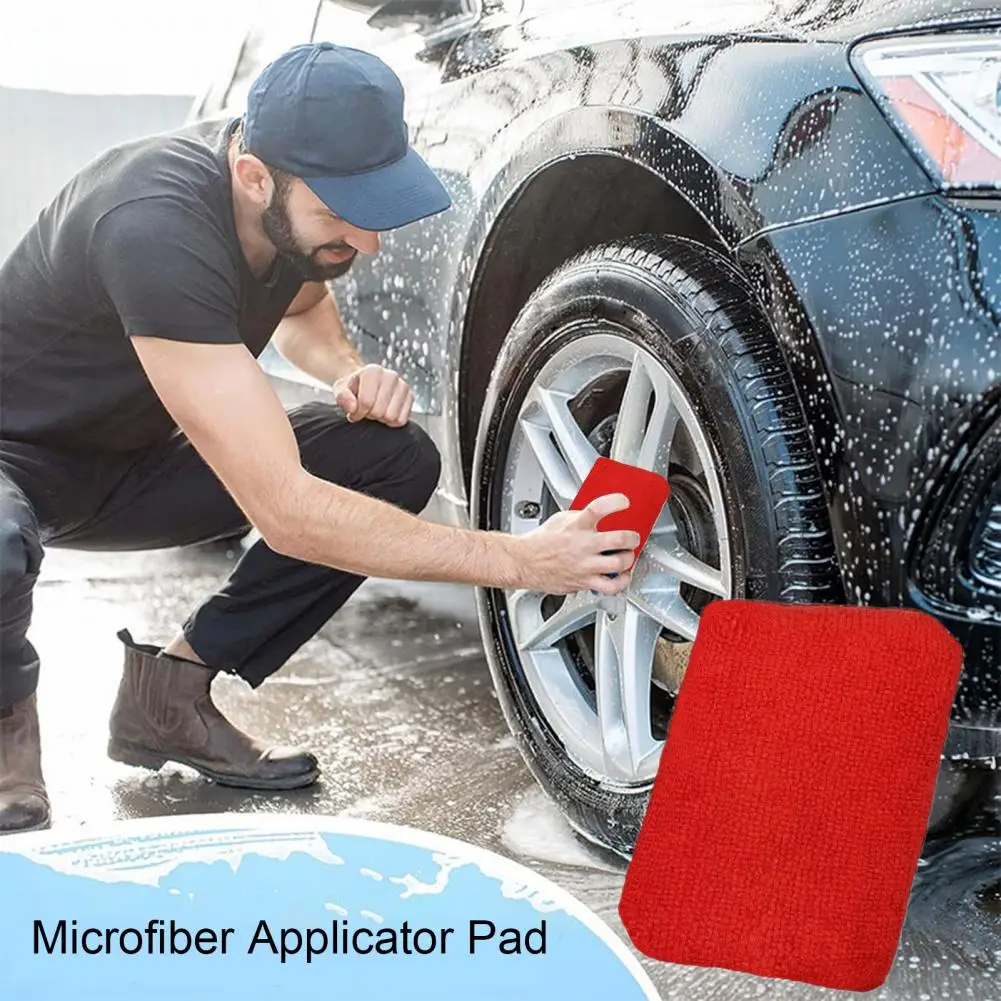 

Automobile Applicator Pad 8pcs Car Microfiber Applicator Pad for Auto Waxing Polishing Sponge Water Absorbent Elastic Thickened