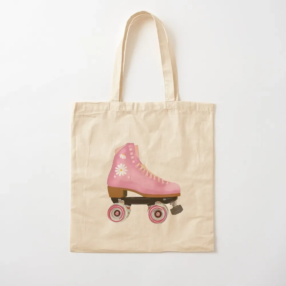 

Retro pink pastel roller blade Tote Bag bags luxury women tote bag shopper bag women canvas free delivery bags