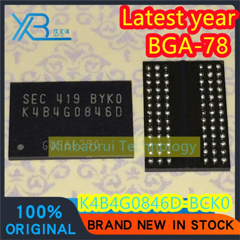 

(3/20pieces) K4B4G0846D-BCK0 K4B4G0846D DDR3 chip FBGA-78 512*8 100% brand new authentic good quality spot