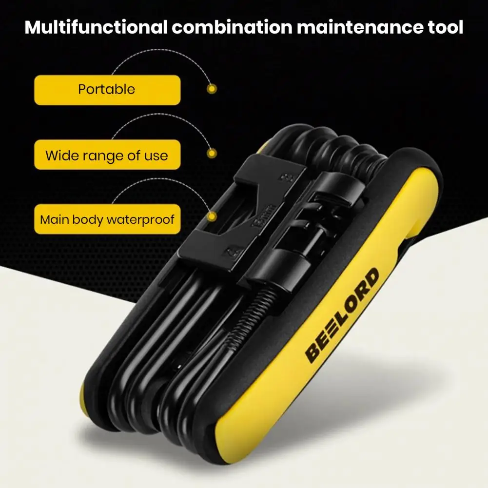 Bicycle Repair Tool Bike Repair Wrench Compact Portable Bike Repair Tool for Road Mountain Bicycles Wrench Screwdriver for Easy