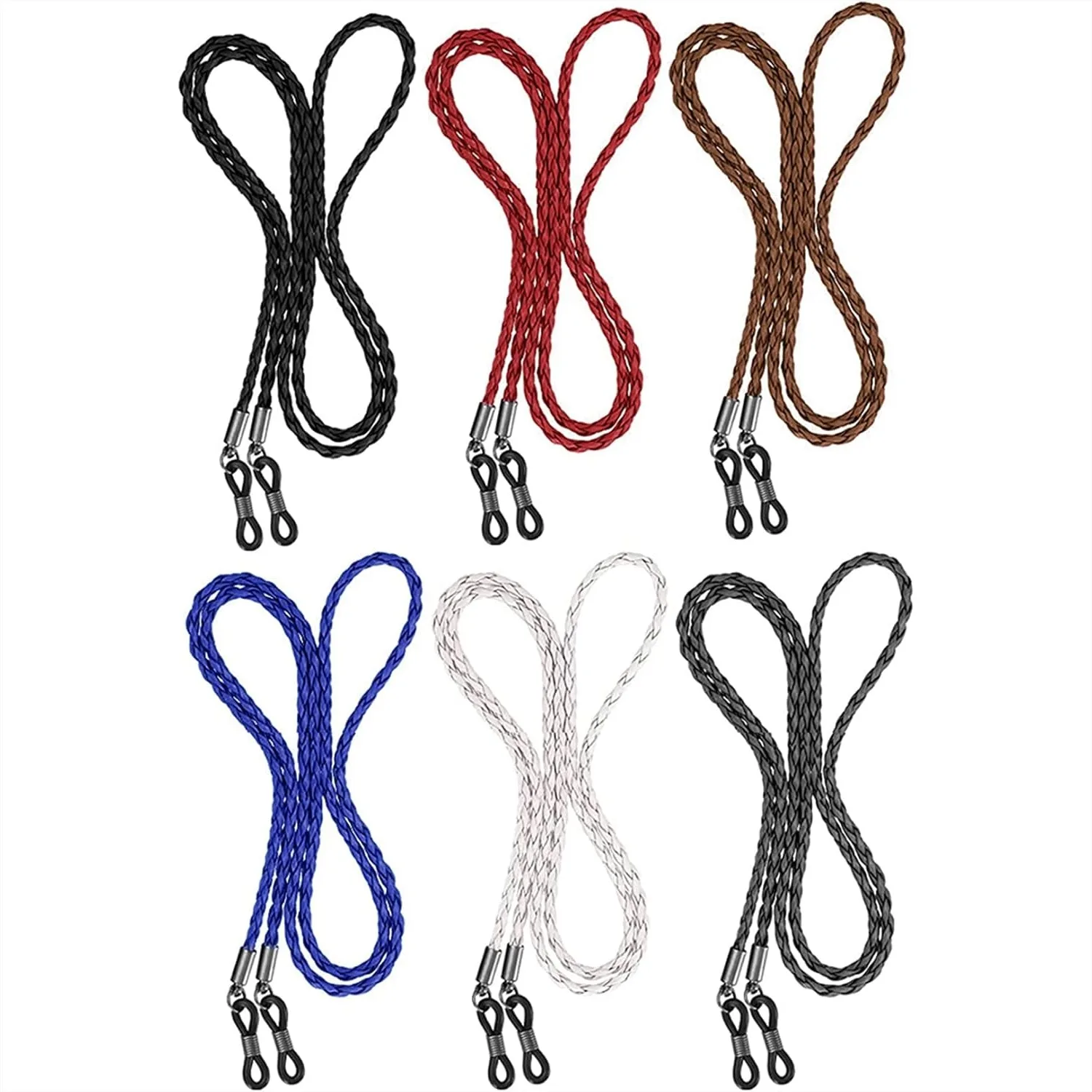 

6Pcs Eyeglass Strap Glasses Holder Chains Multicolor Eyewear Retainer For Women Men And Kids