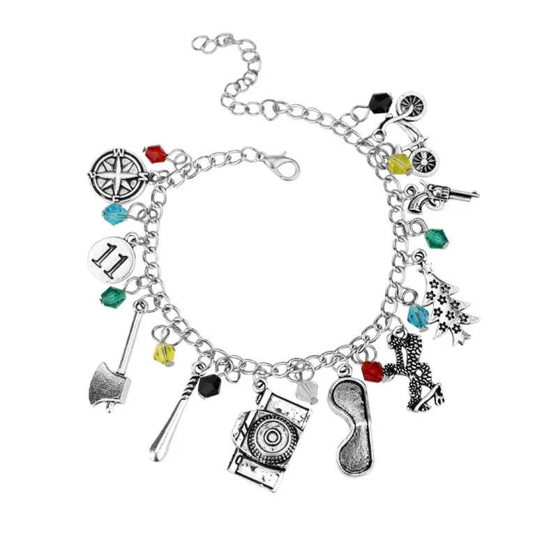 Anime Stranger Charm Bracelets Handmade Enamel Pendant Cartoon Bracelet Jewelry Accessories for Woman Cosplay Gifts
